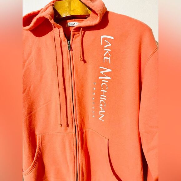 Timeout Endless SportsWear Hooded Sweatshirt Zipper Summer Colorful Lake Mens XL - Picture 2 of 7